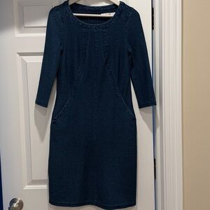 Boden Dark Blue Long Sleeve Dress